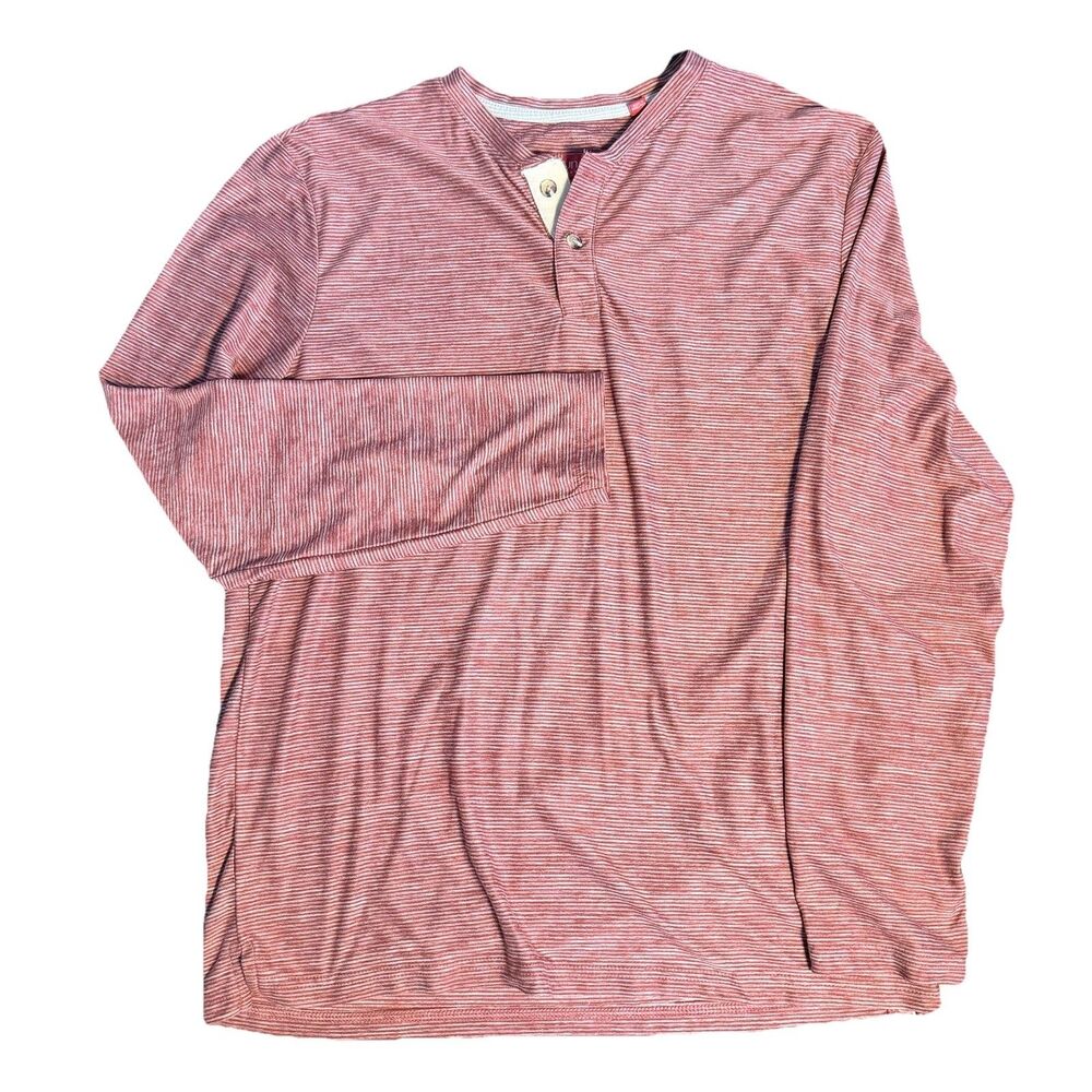 Bruno Milano Super Soft Pullover‎ Henley Shirt Long Sleeve Merlot Men’s L
